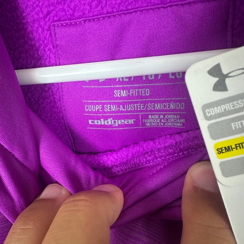 UNDER ARMOUR, pink/purple hoodie, NEW - Picture 3 of 4